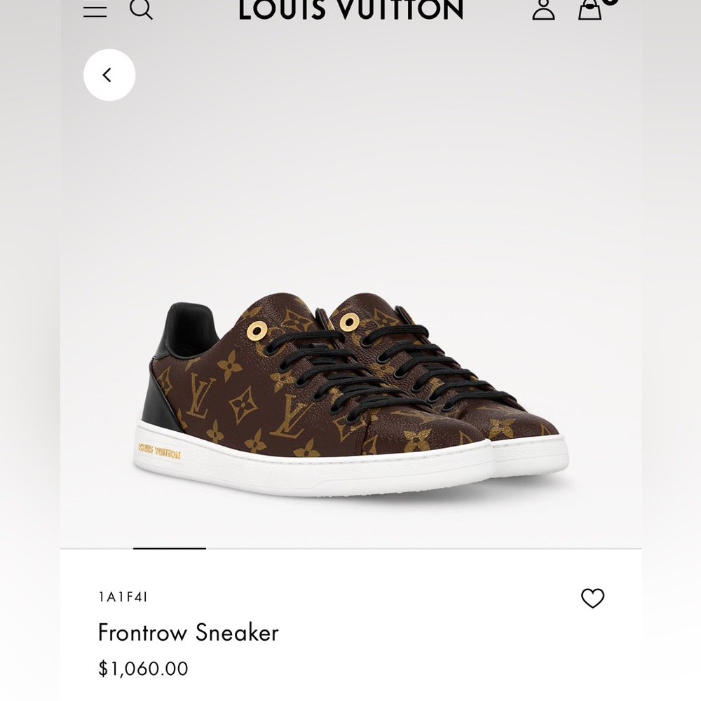 Authentic Louis Vuitton orig $1060 Monogram Sneakers 40 worn few times only!